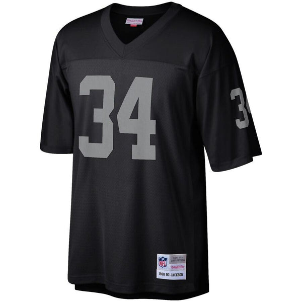 Bo Jackson Oakland Raiders Mitchell &amp; Ness 1988 Retired Player Vintage Replica Jersey - Black 2019
