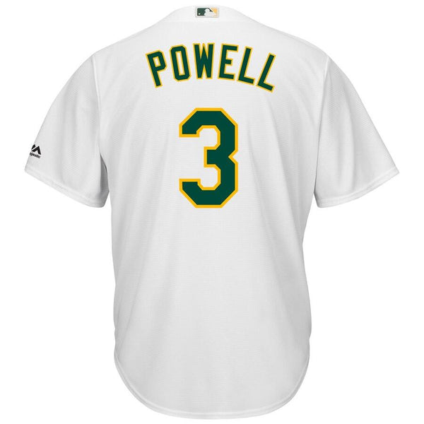 Boog Powell Oakland Athletics Majestic Home Cool Base Player Jersey – White 2019