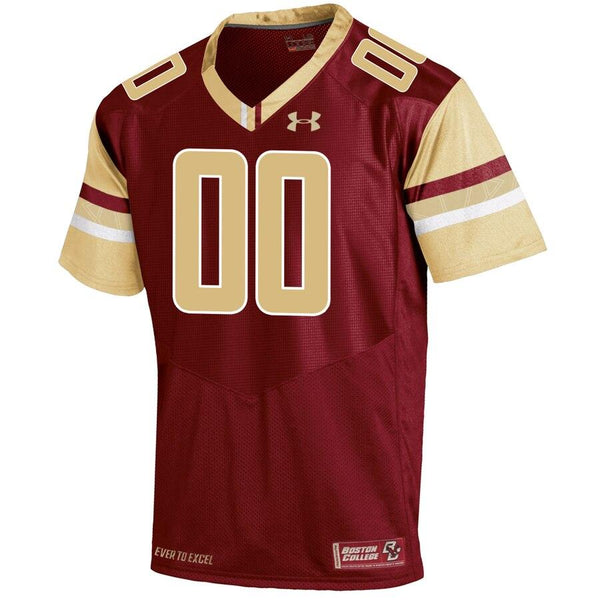 Boston College Eagles Under Armour Team Color Custom Replica Jersey - Maroon 2019