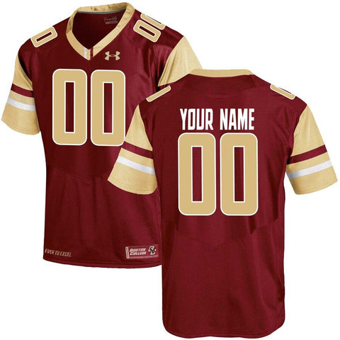 Boston College Eagles Under Armour Team Color Custom Replica Jersey - Maroon 2019