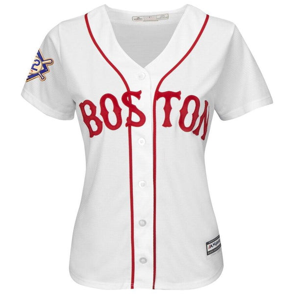 Boston Red Sox Majestic Women's 2019 Jackie Robinson Day Official Cool Base Jersey – White 2019
