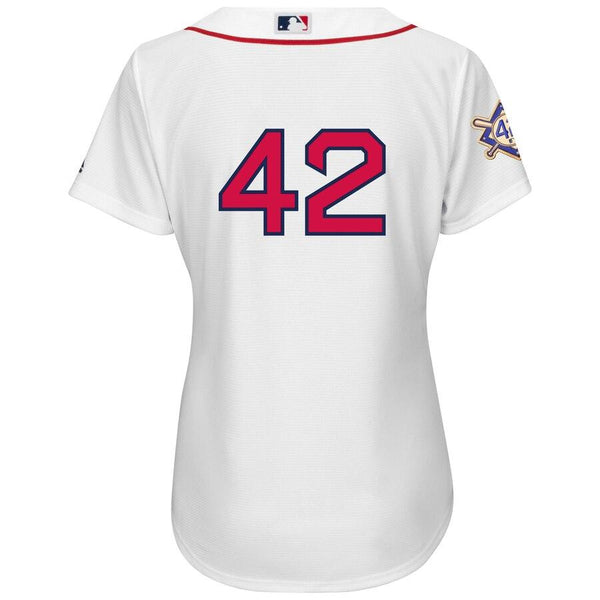 Boston Red Sox Majestic Women's 2019 Jackie Robinson Day Official Cool Base Jersey – White 2019
