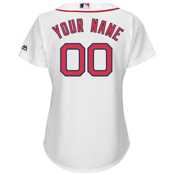 Boston Red Sox Majestic Women's Home Cool Base Custom Jersey - White 2019