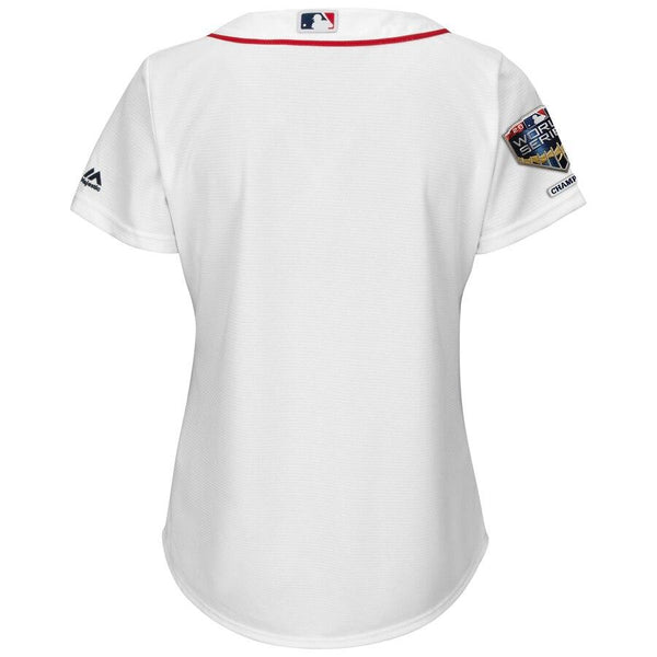 Boston Red Sox Majestic Women's World Series Champions Home Cool Base Team Jersey – White 2019