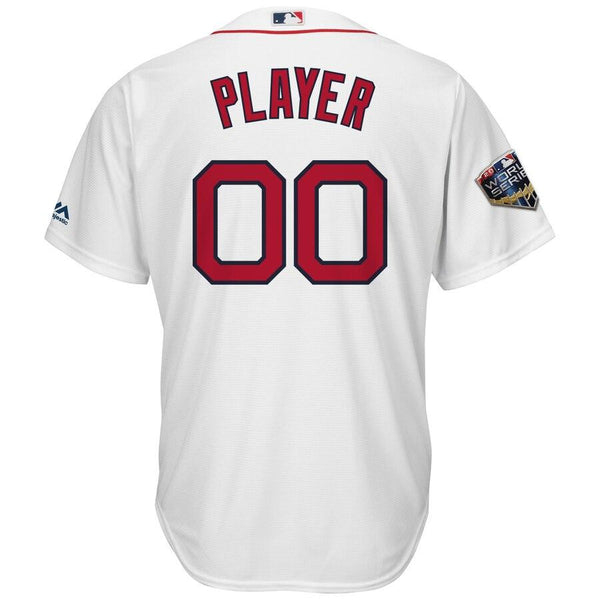 Boston Red Sox Majestic World Series Cool Base Custom Jersey – White 2019