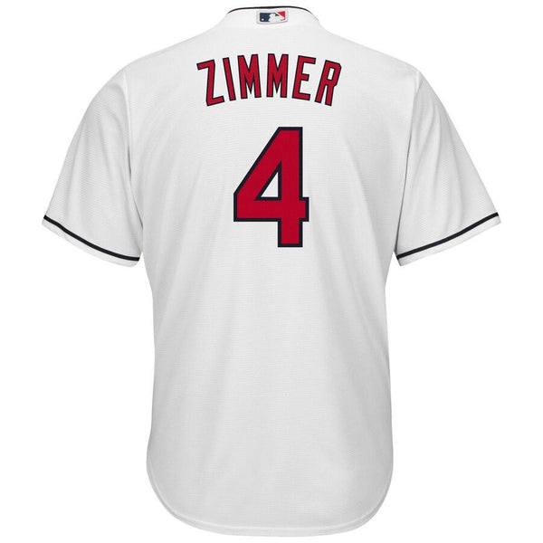 Bradley Zimmer Cleveland Indians Majestic Home Cool Base Jersey - White 2019