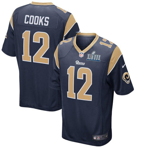 Brandin Cooks Los Angeles Rams Super Bowl LIII Bound Game Jersey – Navy 2019