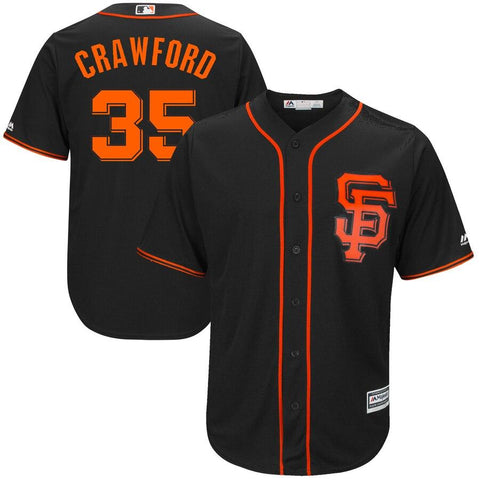 Brandon Crawford San Francisco Giants Majestic Alternate Cool Base Player Jersey - Black 2019