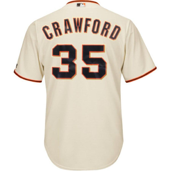 Brandon Crawford San Francisco Giants Majestic Cool Base Player Jersey - Tan 2019
