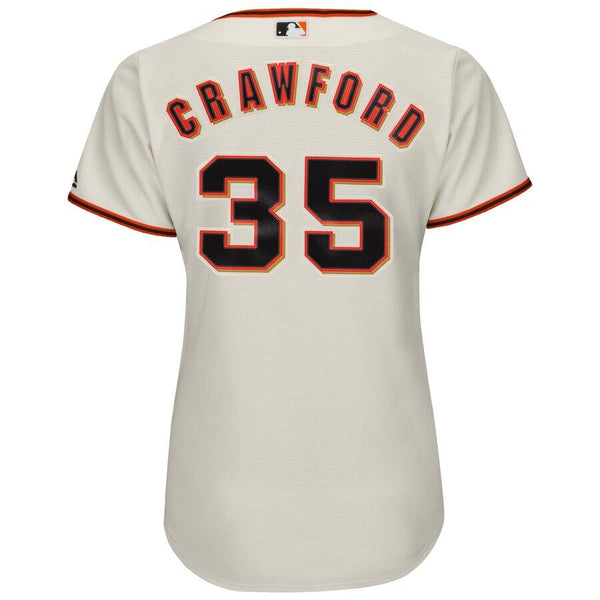 Brandon Crawford San Francisco Giants Majestic Women's Cool Base Player Jersey - Cream 2019