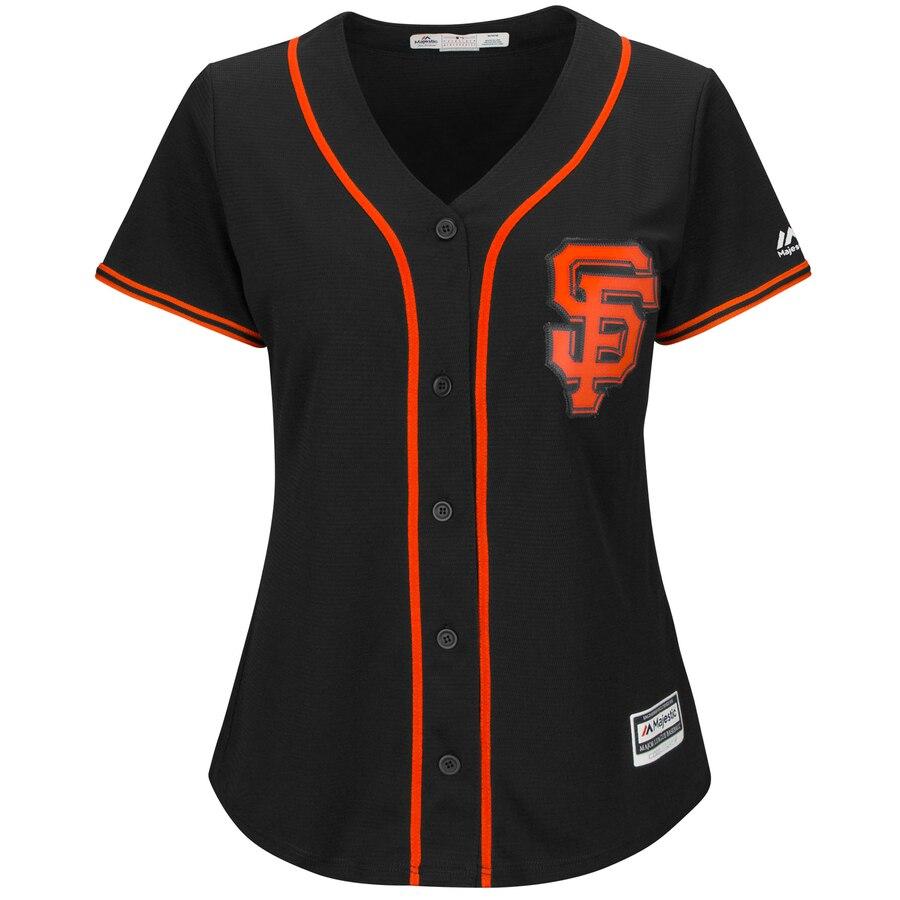 Brandon Crawford San Francisco Giants Majestic Women's Cool Base Replica Player Jersey – Black 2019