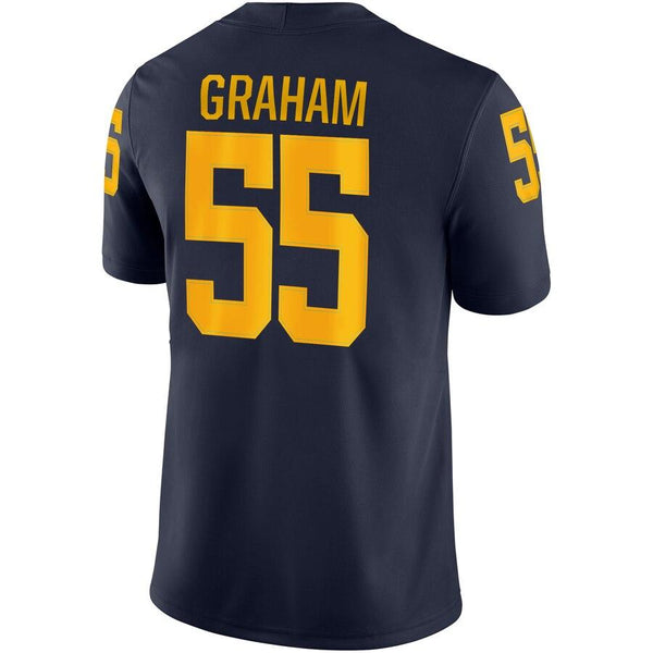 Brandon Graham Michigan Wolverines Jordan Brand Game Jersey – Navy 2019