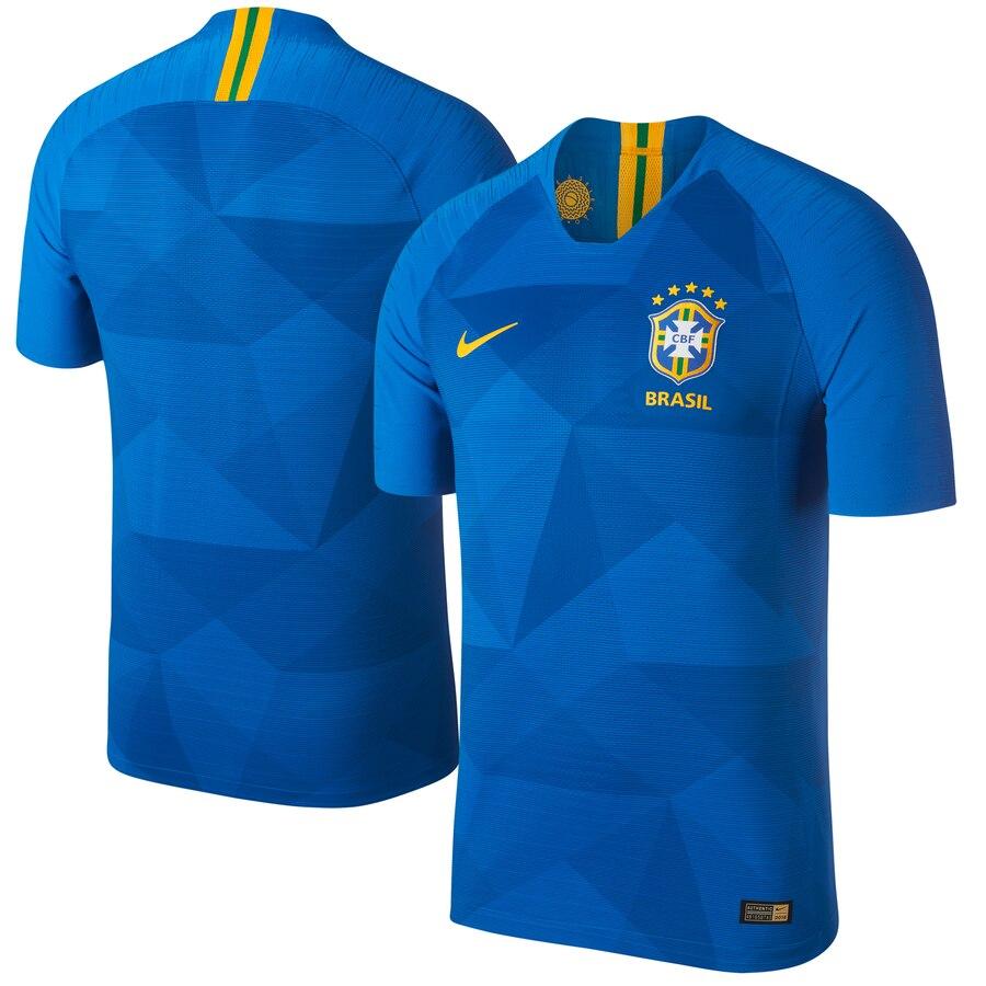 Brazil National Team Away Vapor Match Blank Jersey – Blue 2019