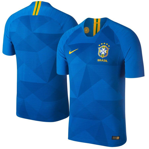 Brazil National Team Away Vapor Match Blank Jersey – Blue 2019