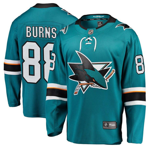 Brent Burns San Jose Sharks Home Premier Breakaway Player Jersey – Teal 2019
