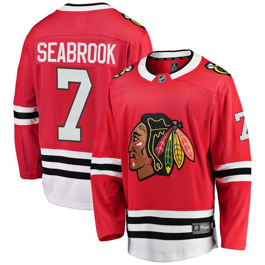 Brent Seabrook Chicago Blackhawks Home Breakaway Player Jersey – Red 2019