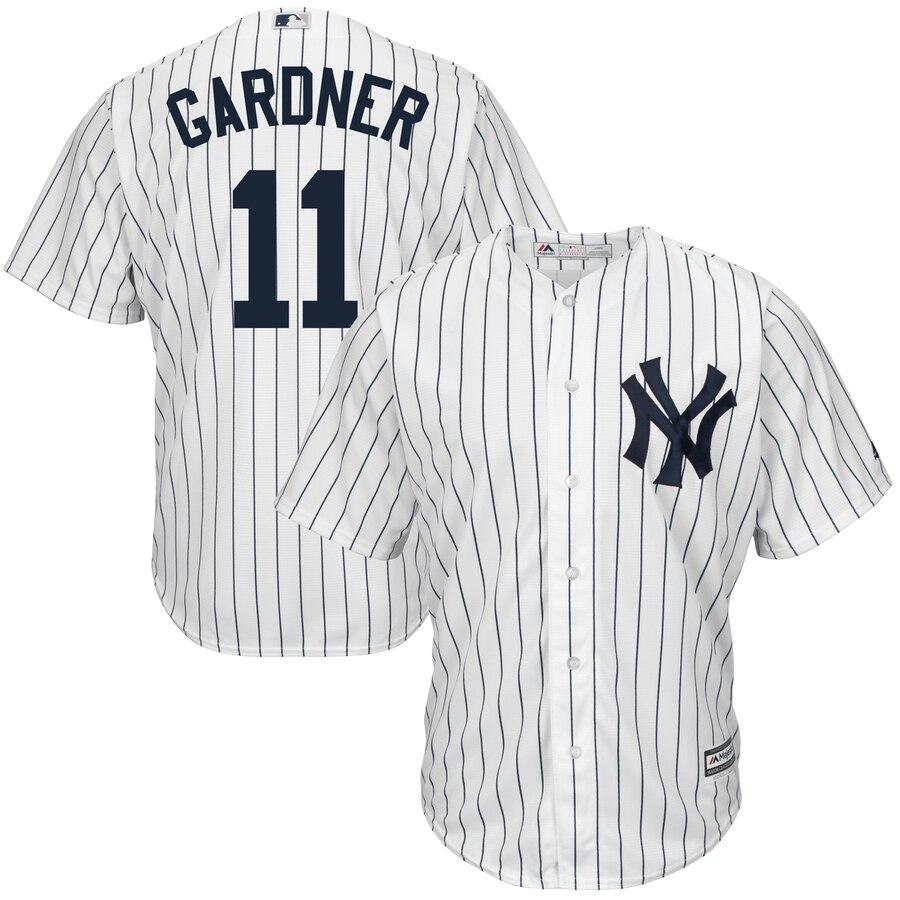 Brett Gardner New York Yankees Majestic Cool Base Player Jersey - White 2019