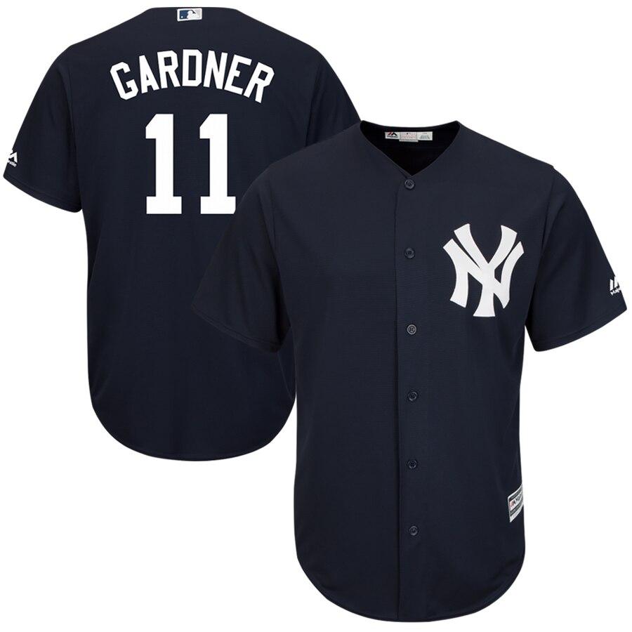 Brett Gardner New York Yankees Majestic Official Cool Base Player Jersey - Navy 2019