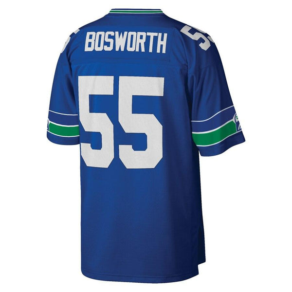 Brian Bosworth Seattle Seahawks Mitchell &amp; Ness 1987 Retired Player Replica Jersey - Royal 2019