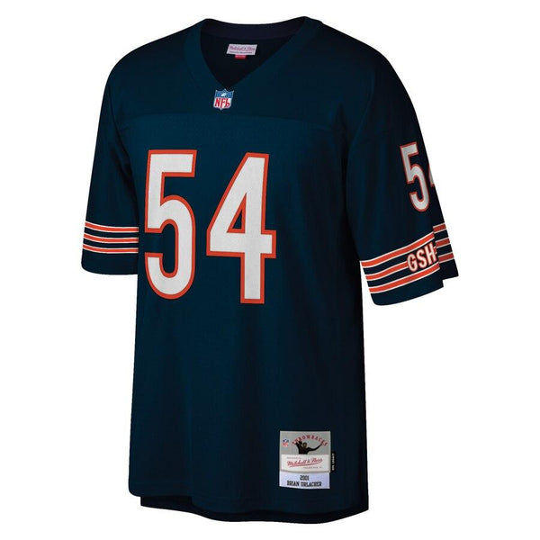 Brian Urlacher Chicago Bears Mitchell &amp; Ness 2001 Retired Player Replica Jersey - Navy 2019