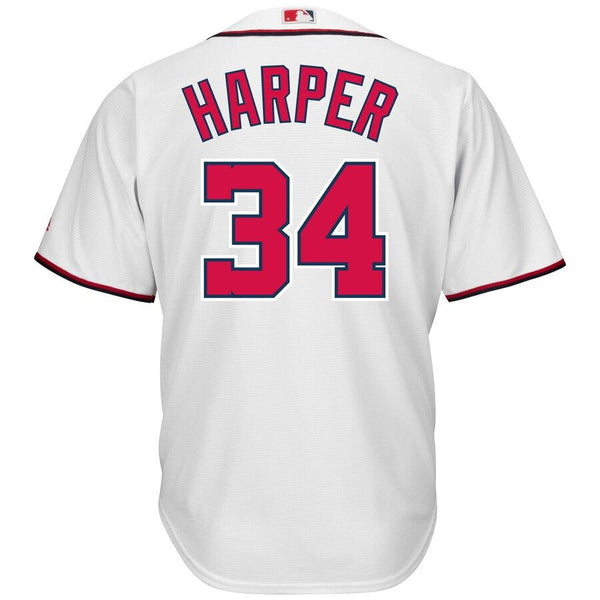 Bryce Harper Washington Nationals Majestic Cool Base Player Jersey - White 2019