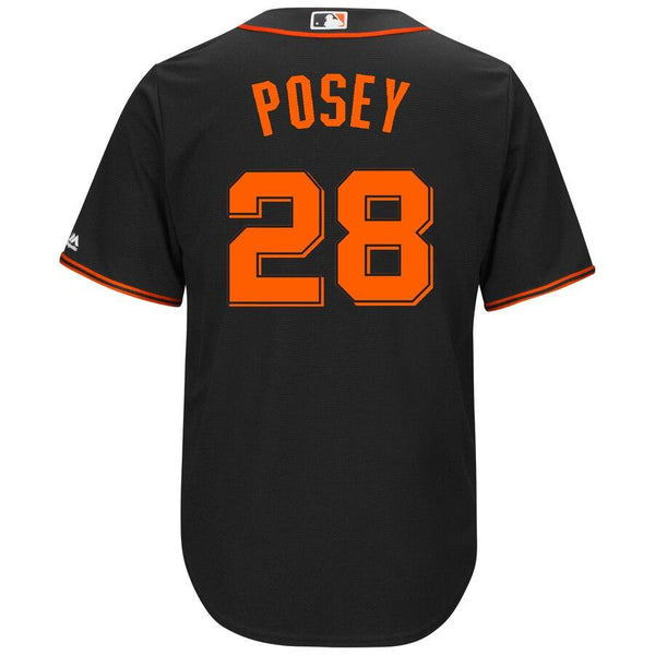 Buster Posey San Francisco Giants Majestic Alternate Cool Base Player Jersey - Black 2019