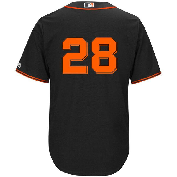 Buster Posey San Francisco Giants Majestic Alternate Official Cool Base Replica Player Jersey - Black 2019