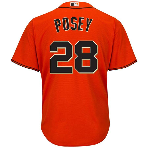 Buster Posey San Francisco Giants Majestic Cool Base Player Jersey - Orange 2019