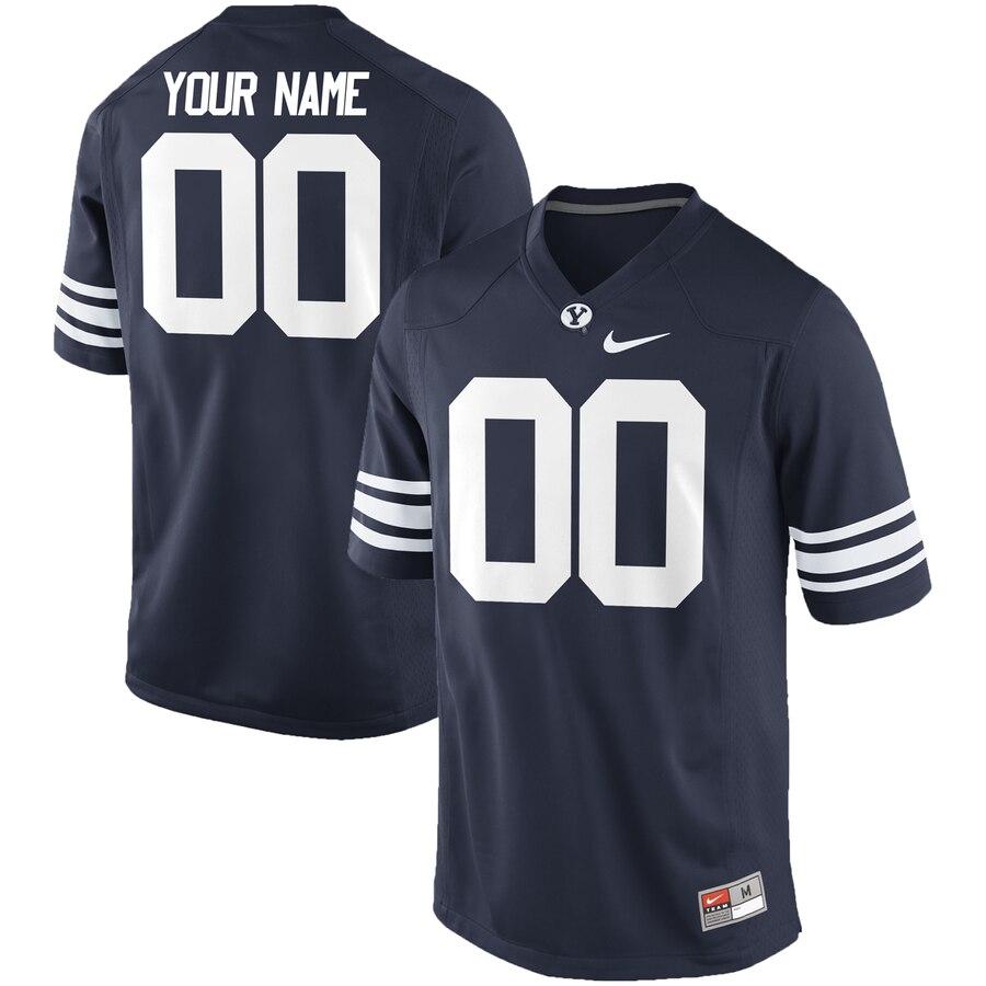 BYU Cougars Custom Replica Football Jersey - Navy 2019
