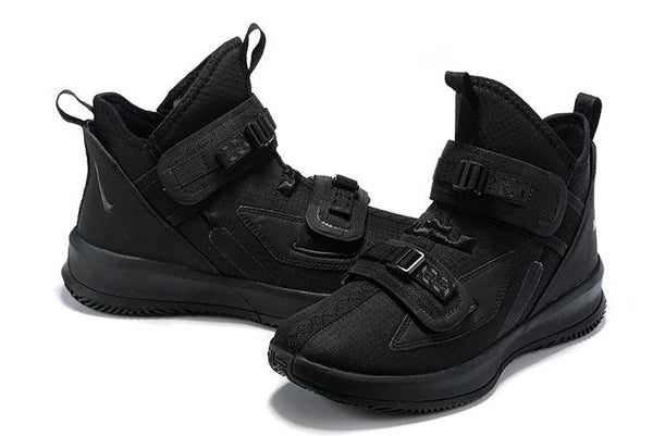 Nike Lebron Soldier XIII 13 All Black Men Sneaker Shoes Sale Size US7,8,8.5,9,10,11,12