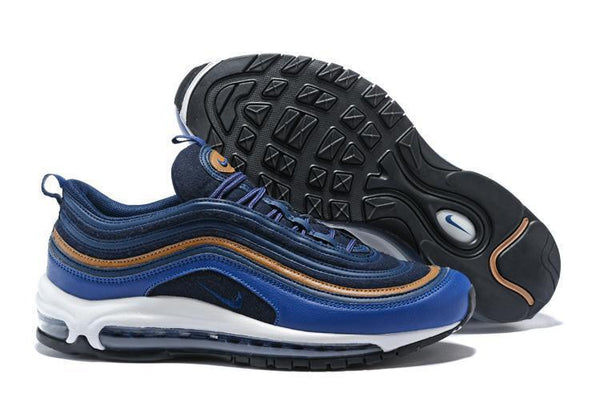 Nike Air Max 97 DK Blue Coffee Shoes Sale Men Size US 7, 8, 8.5, 9, 10, 11