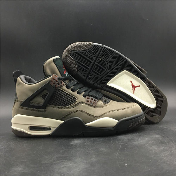 Nike Air Jordan 4 Retro Travis Scott Dark Mocha Sail Cool Grey Vred Men Shoes Sale Size US 7, 8, 8.5, 9, 10, 11, 12, 13