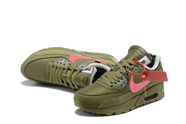 OFF-WHITE x Nike Air Max 90 'Olive' Shoes Sneaker Sale Men Size US 7, 8, 8.5, 9, 10, 11