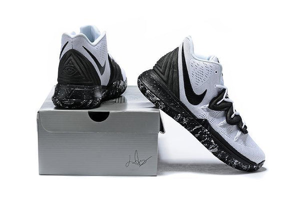 Kyrie 5 'Cookies and Cream' Black White Basketball Shoes Men Sale Size US 7,8,8.5,9.5,10,11,12