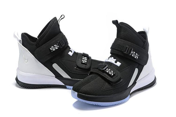 Nike Lebron Soldier XIII 13 Black White Men Sneaker Shoes Sale Size US7,8,8.5,9,10,11,12