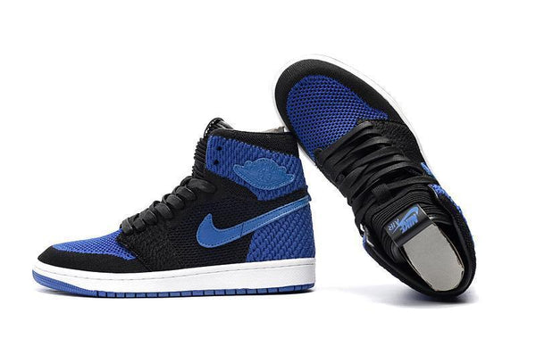 Nike Air Jordan 1 High Retro Flyknit Navy Black Shoes Basketball Men Size US 7 - 13