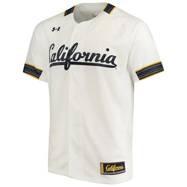 Cal Bears Under Armour Performance Replica Baseball Jersey - White 2019