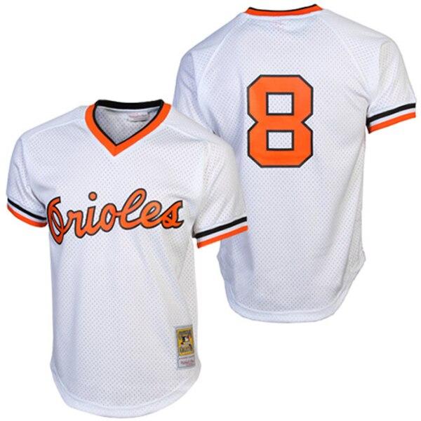 Cal Ripken Jr. Baltimore Orioles Mitchell &amp; Ness 1985 Cooperstown Collection Mesh Batting Practice Jersey - White 2019