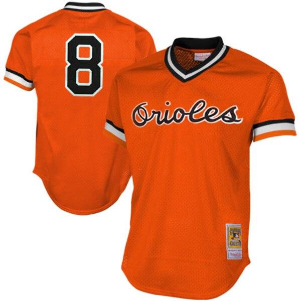 Cal Ripken Jr Baltimore Orioles Mitchell &amp; Ness 1988 Cooperstown Collection Mesh Batting Practice Jersey - Orange 2019