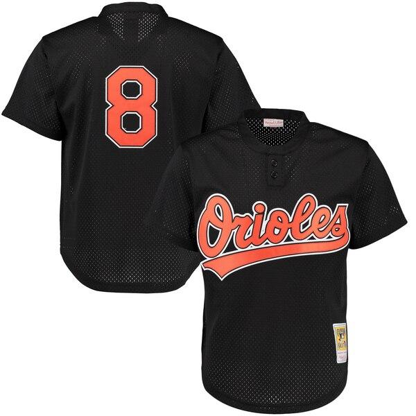 Cal Ripken Jr. Baltimore Orioles Mitchell &amp; Ness Cooperstown Mesh Batting Practice Jersey - Black 2019