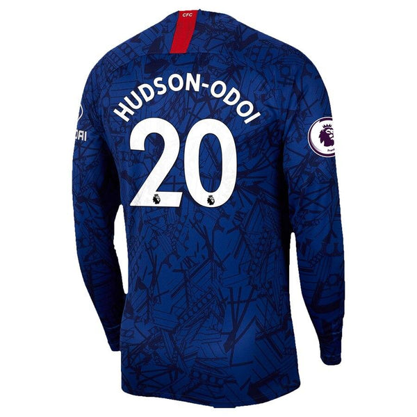 Callum Hudson-Odoi Chelsea 2019 Home Stadium Long Sleeve Replica Player Jersey – Blue 2019