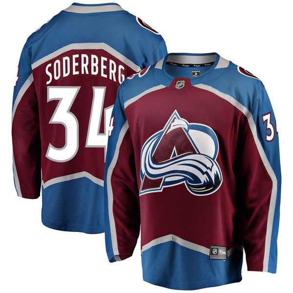 Carl Soderberg Colorado Avalanche Breakaway Player Jersey – Burgundy 2019