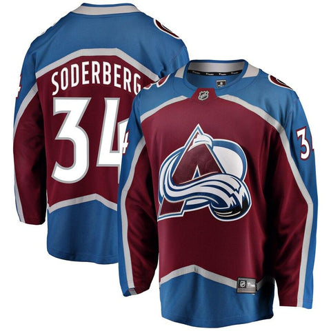 Carl Soderberg Colorado Avalanche Breakaway Player Jersey – Burgundy 2019