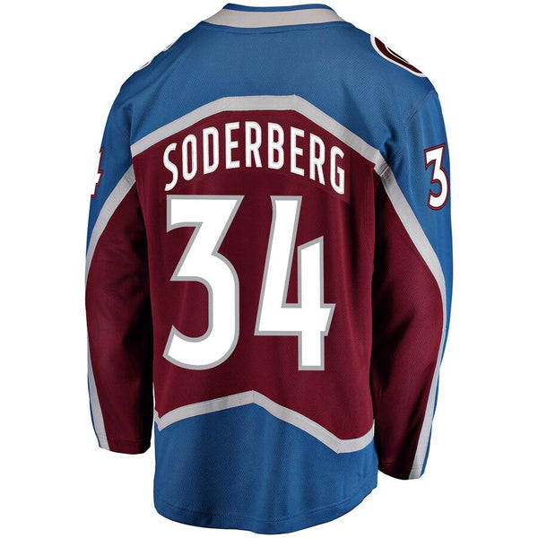 Carl Soderberg Colorado Avalanche Breakaway Player Jersey – Burgundy 2019