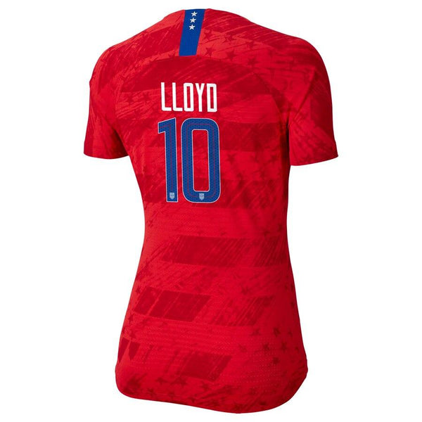 Carli Lloyd USWNT Women's 2019 Away Vapor Player Jersey – Red 2019