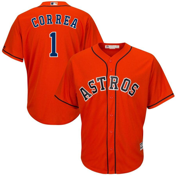 Carlos Correa Houston Astros Majestic Cool Base Player Jersey - Orange 2019