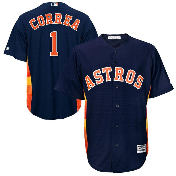 Carlos Correa Houston Astros Majestic Official Cool Base Player Jersey - Navy 2019