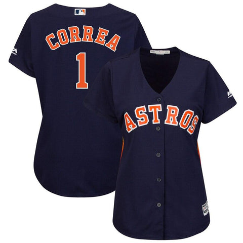 Carlos Correa Houston Astros Majestic Women's Alternate Cool Base Player Jersey - Navy 2019