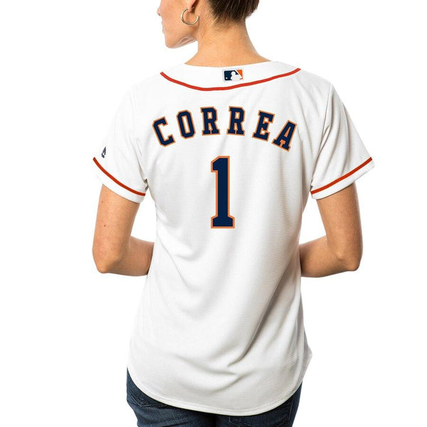 Carlos Correa Houston Astros Majestic Women's Cool Base Player Jersey - White 2019