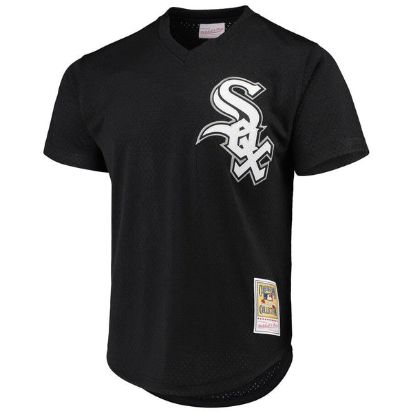 Carlton Fisk Chicago White Sox Mitchell &amp; Ness Cooperstown Collection Mesh Batting Practice Jersey – Black 2019